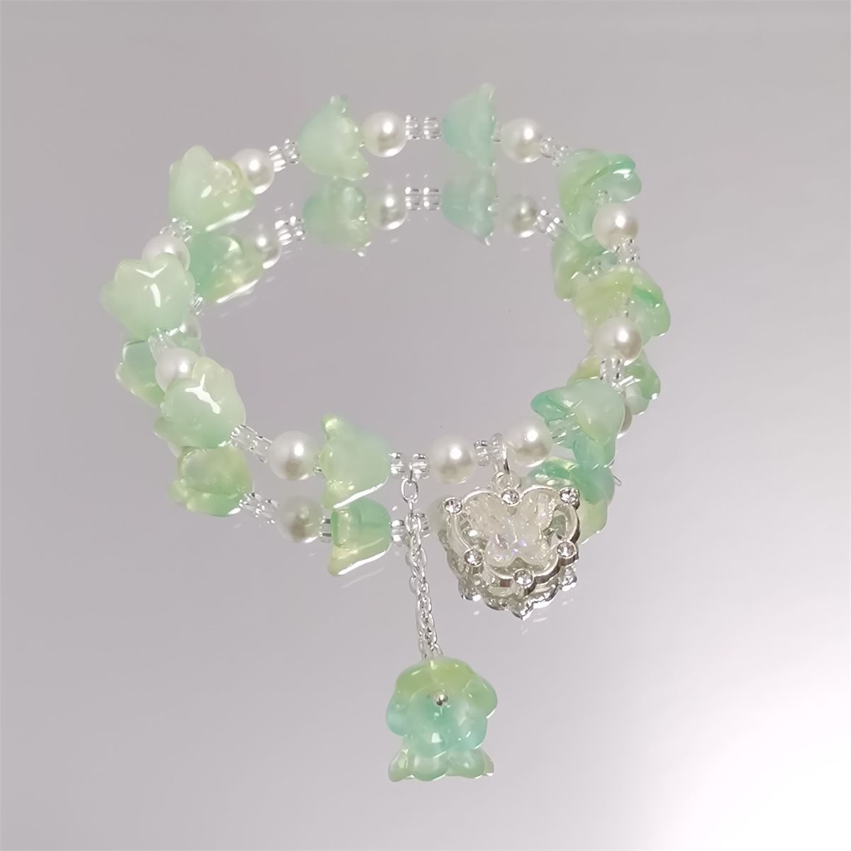 Fairy Mori Style Colorful Lily Female Sweet Bracelets