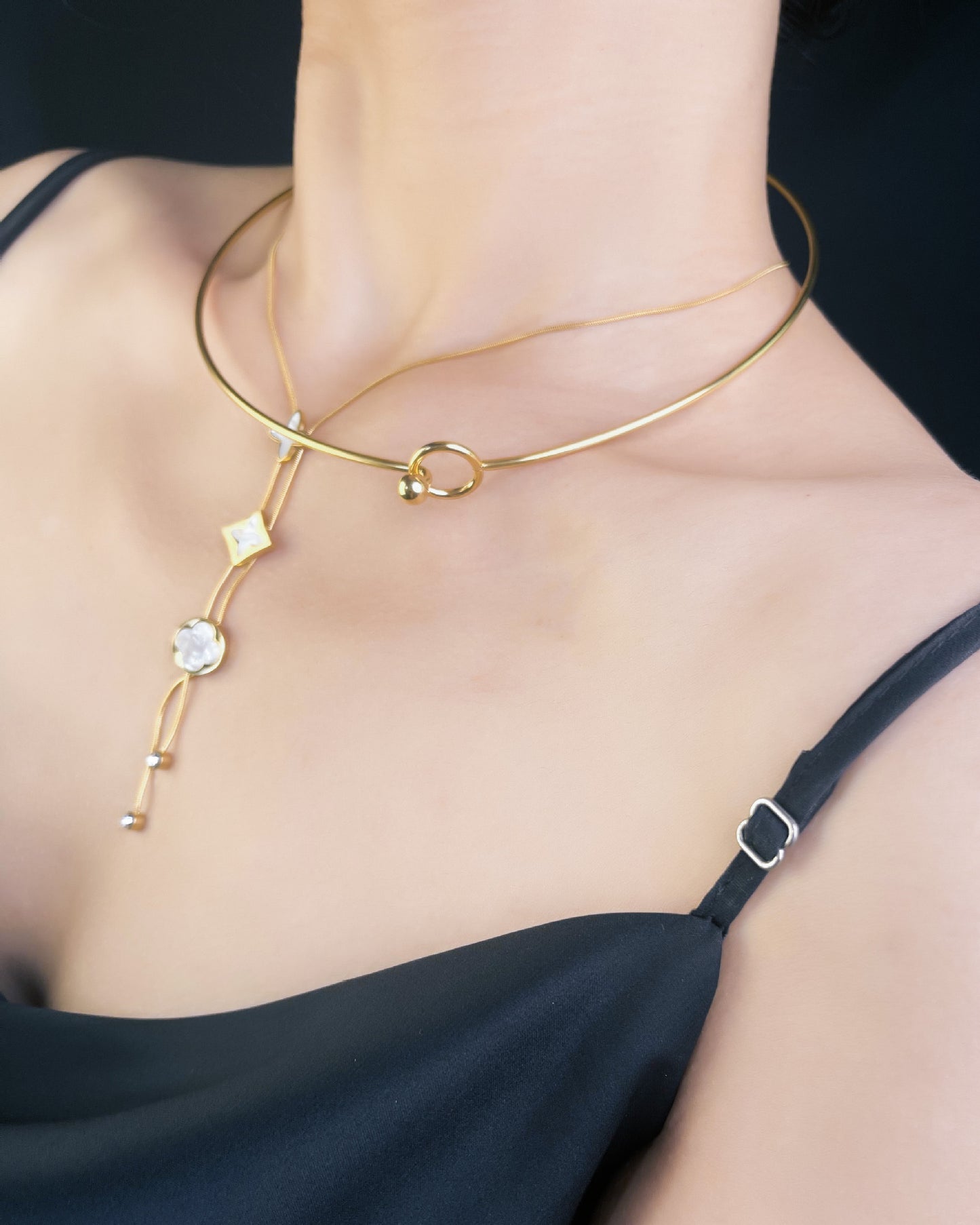 Titanium Steel Unique Bell-shaped Female Girlfriends Necklaces
