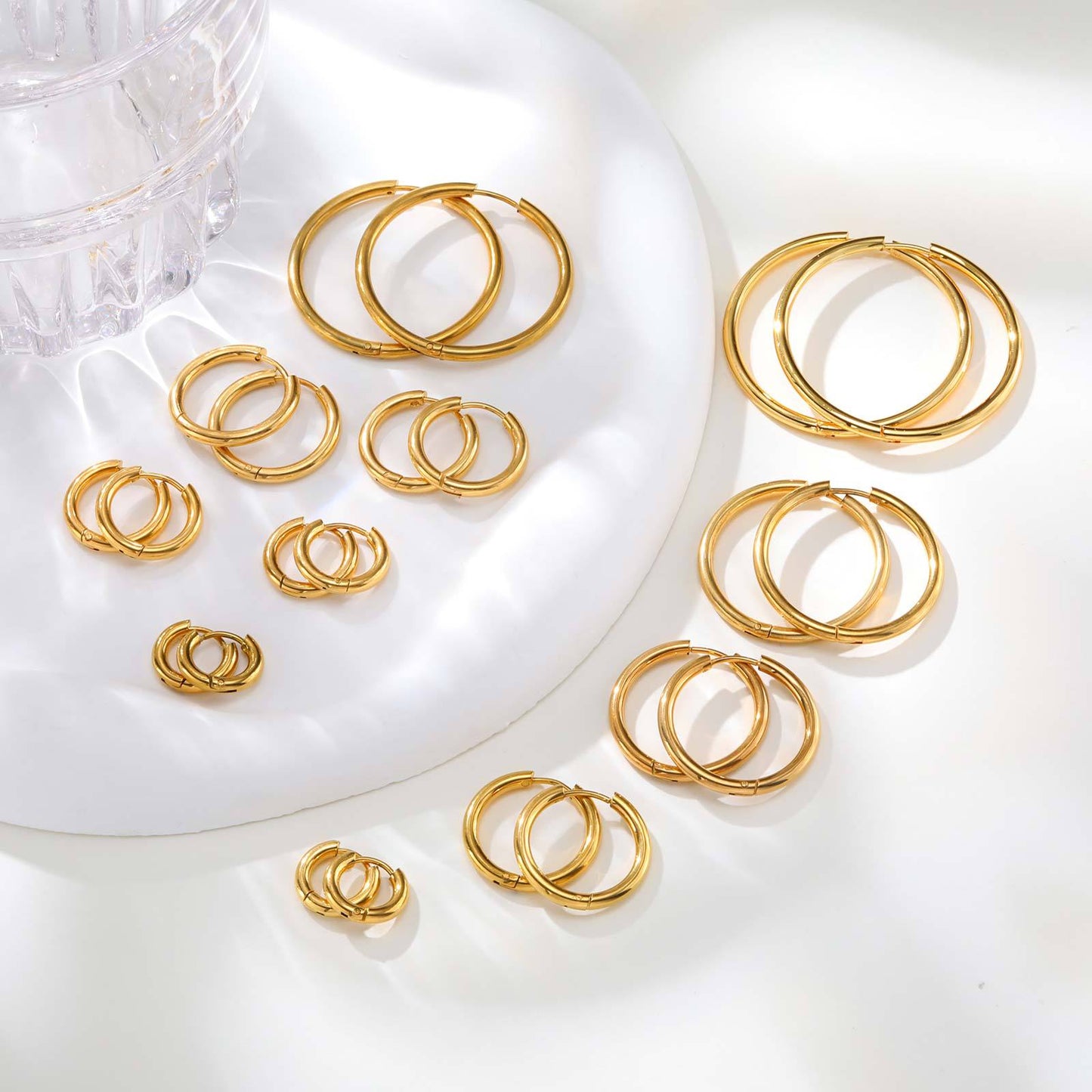 Women's Stainless Steel Simple Fashion Titanium Gold Rings
