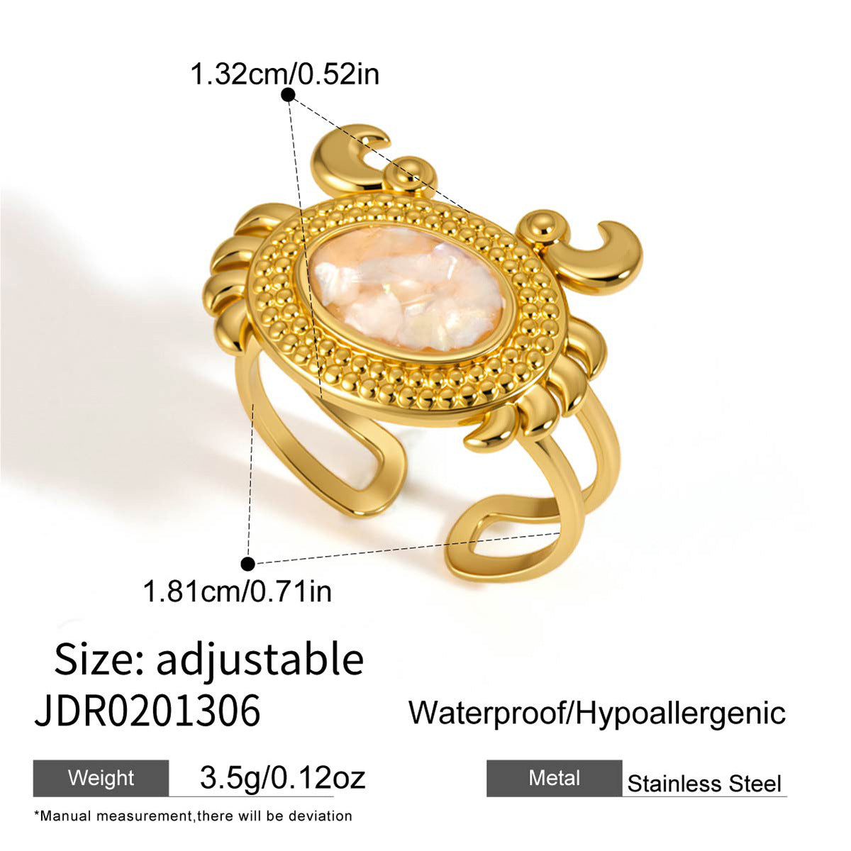 Women's Vacation Style Elegant French Advanced Dripping Stainless Rings