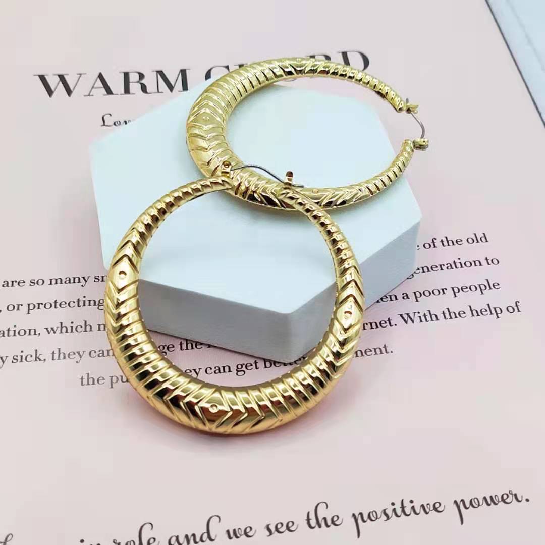 Bamboo Ear Geometric Creative Fashion Punk Earrings