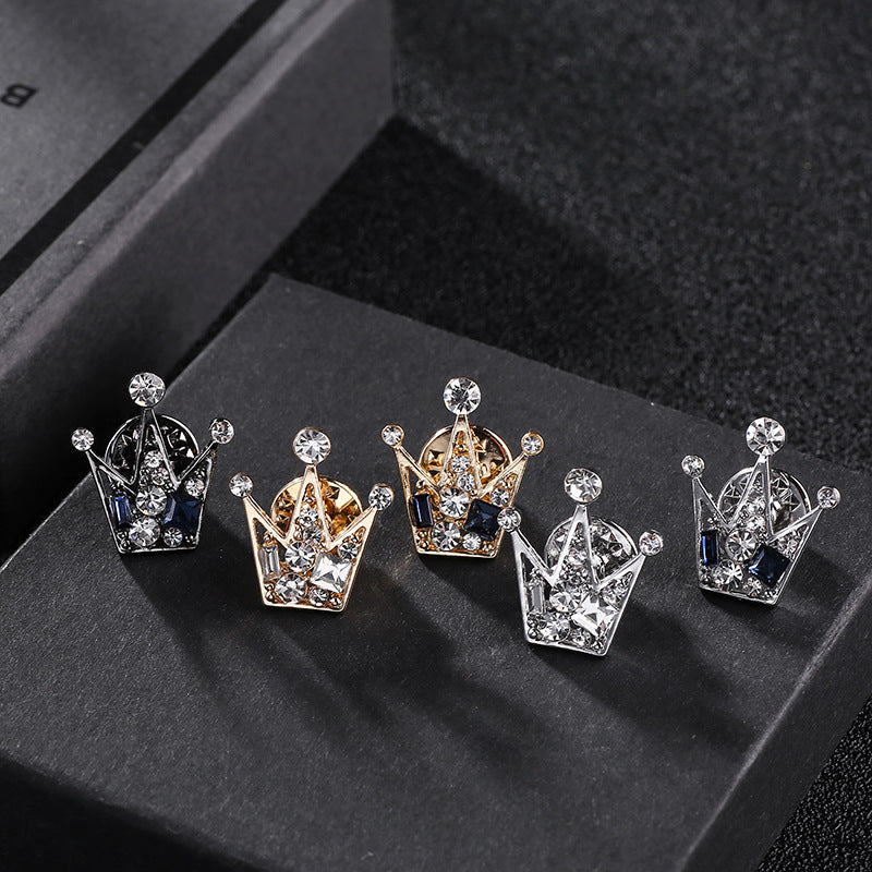 Men's Fashion Fashionmonger Business Corsage Crown Badge Minimalist Brooches