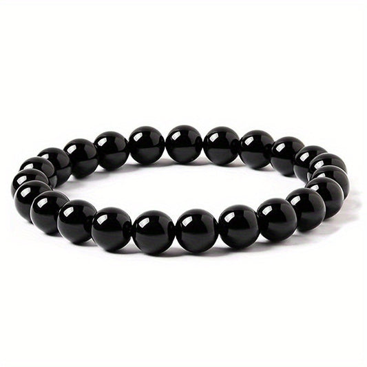 Men's Tigereye Beaded Ornament Haematite Obsidian White-barked Bracelets