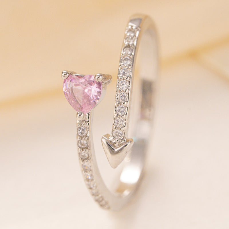 Heart-piercing Couple Special Interest Light Luxury Advanced Ring