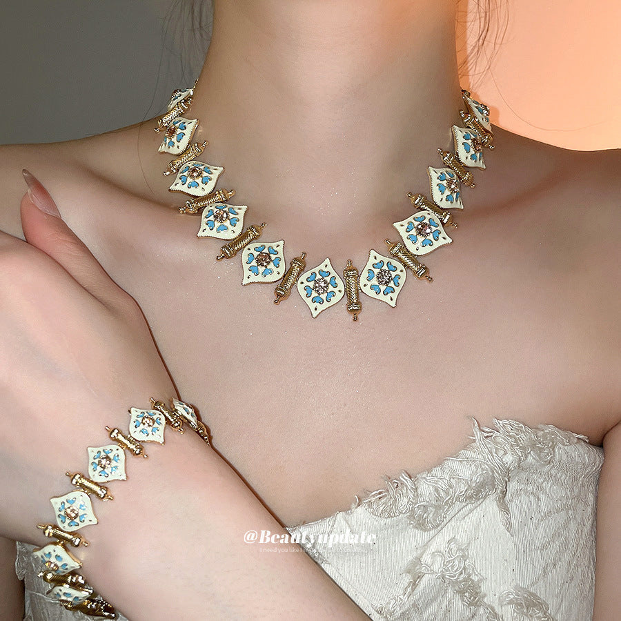 Women's Diamond Heart Fashion Temperament Design Sense Jewelry Set