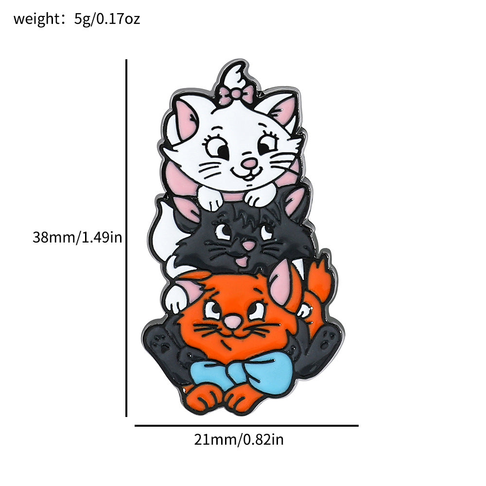 Princess Series Mickey Minnie Dwarf Winnie Brooches