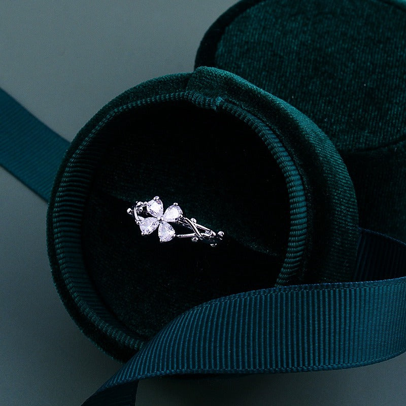 Women's Pure Sier Fashion Personal Korean Style Ring