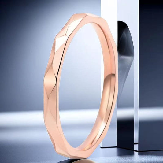 Women's Stainless Steel Design Style Titanium Ornament Rings