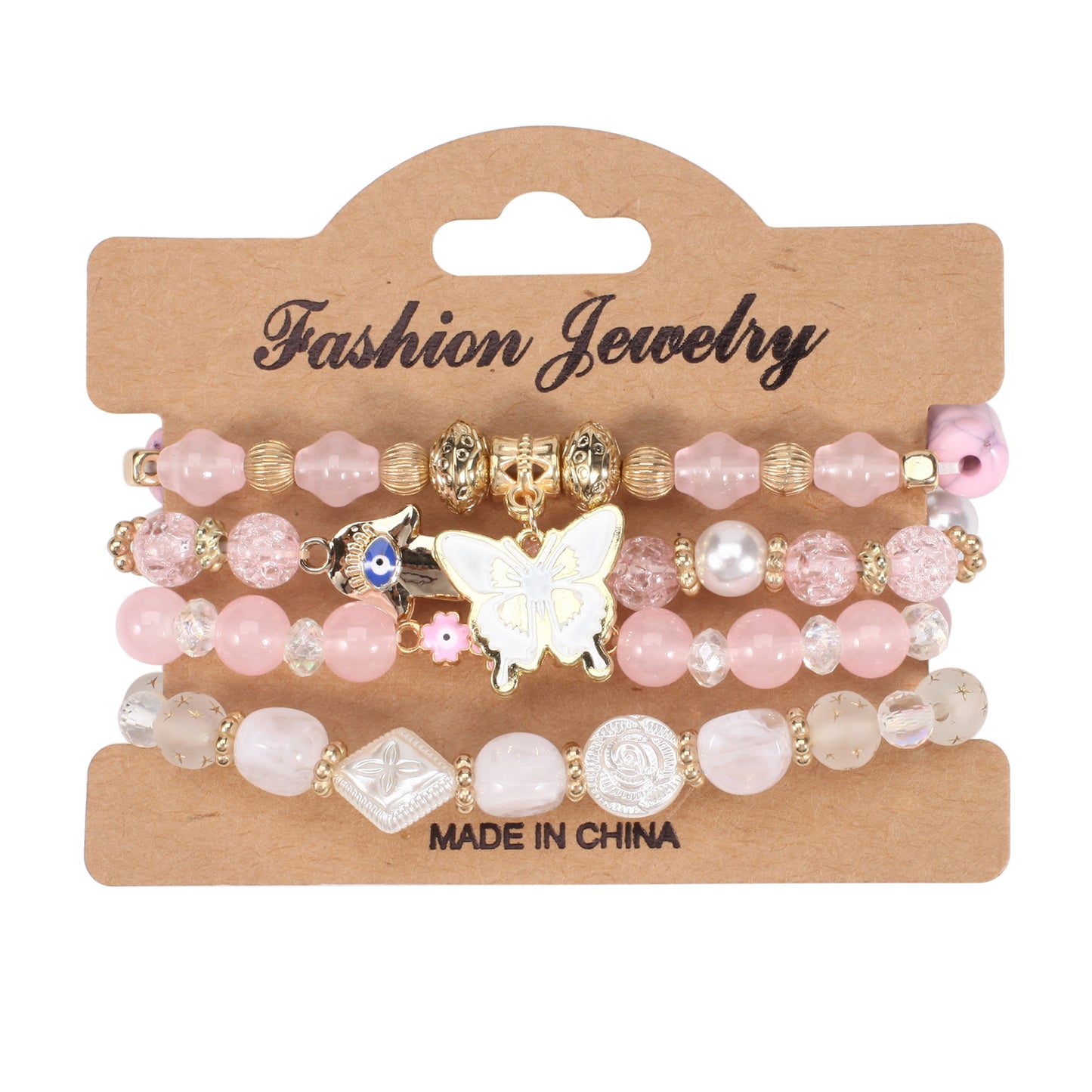 Spring Bohemian Butterfly Flower Palm Pattern Bracelets