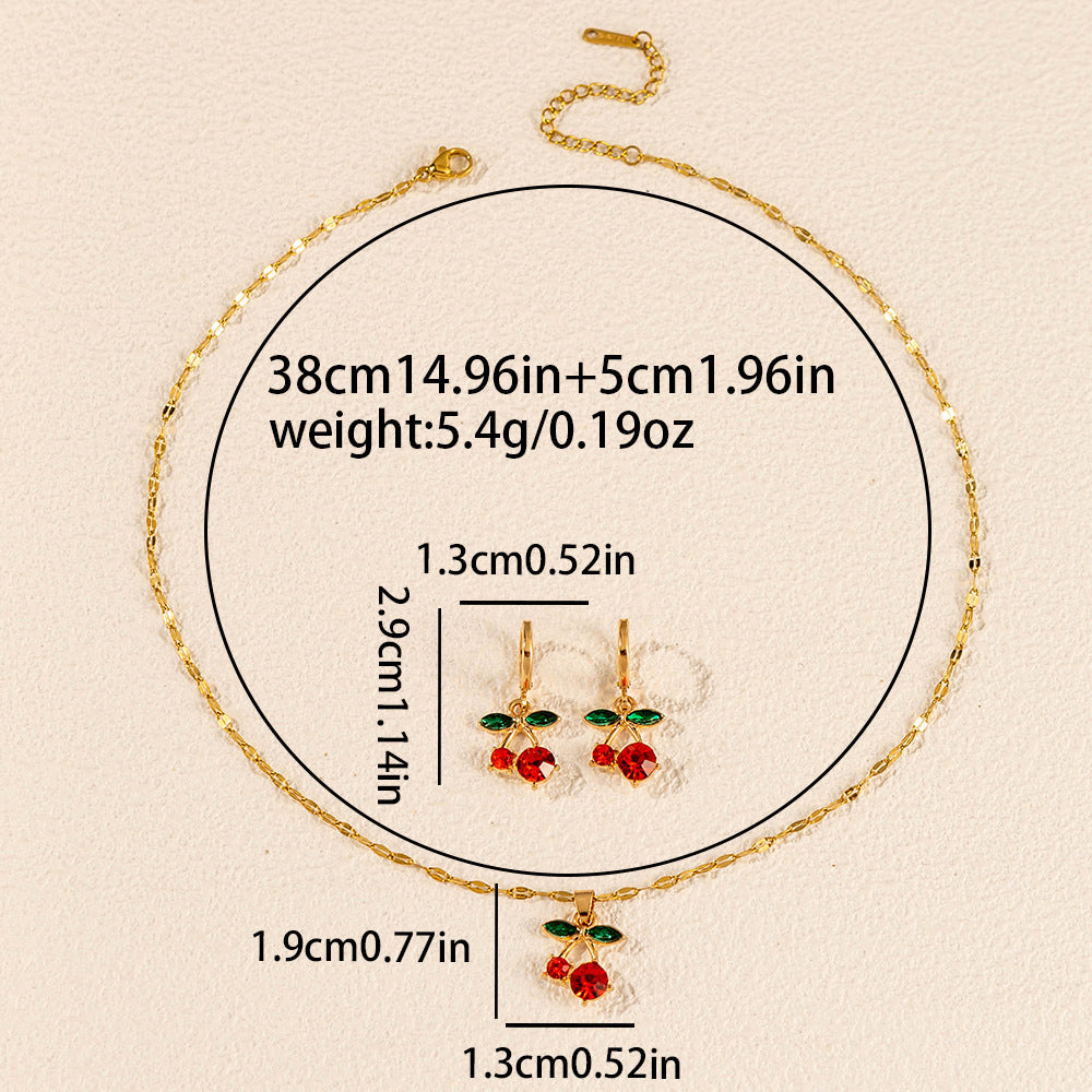 Fashionable Clavicle Chain Micro Inlaid Zircon Pendants