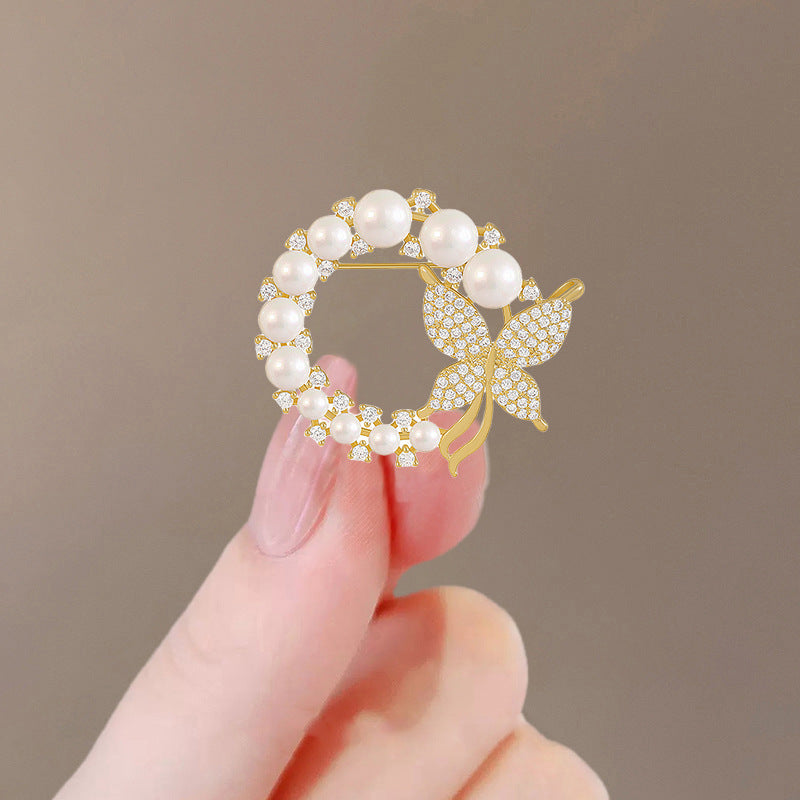 Butterfly Brooch High-grade Pin Exquisite Tassel Brooches