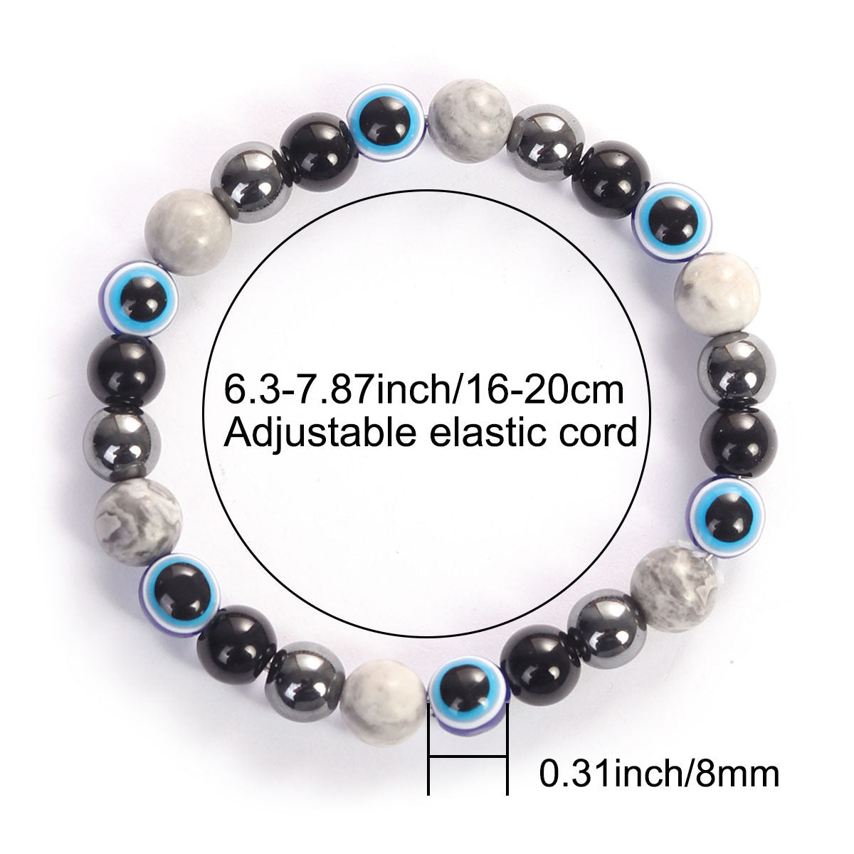 Devil's Eye Male Female Personality Black Bracelet