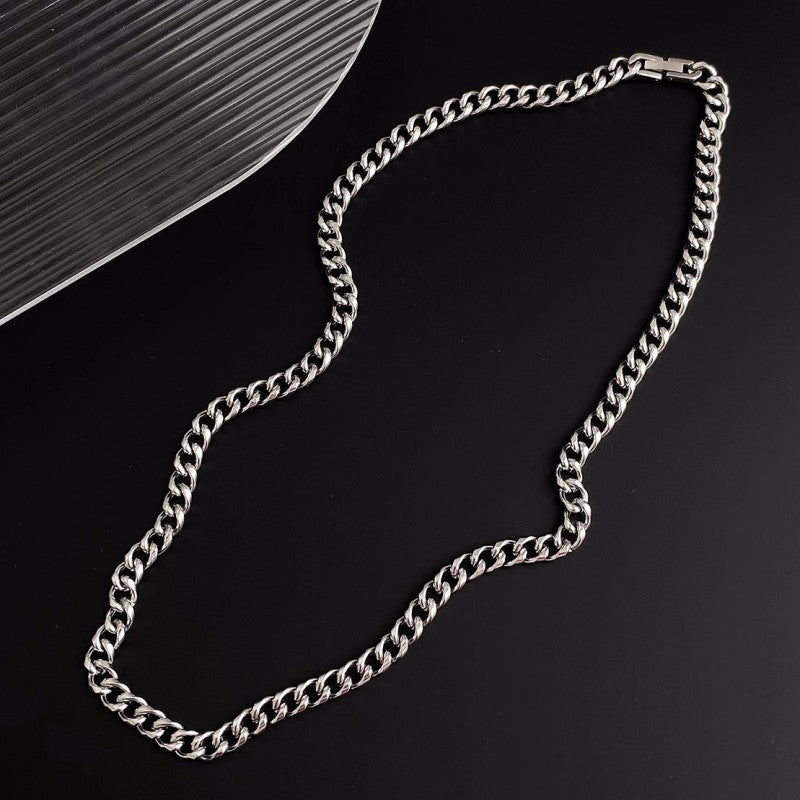 Titanium Steel Cuban Female Clavicle Chain Necklaces