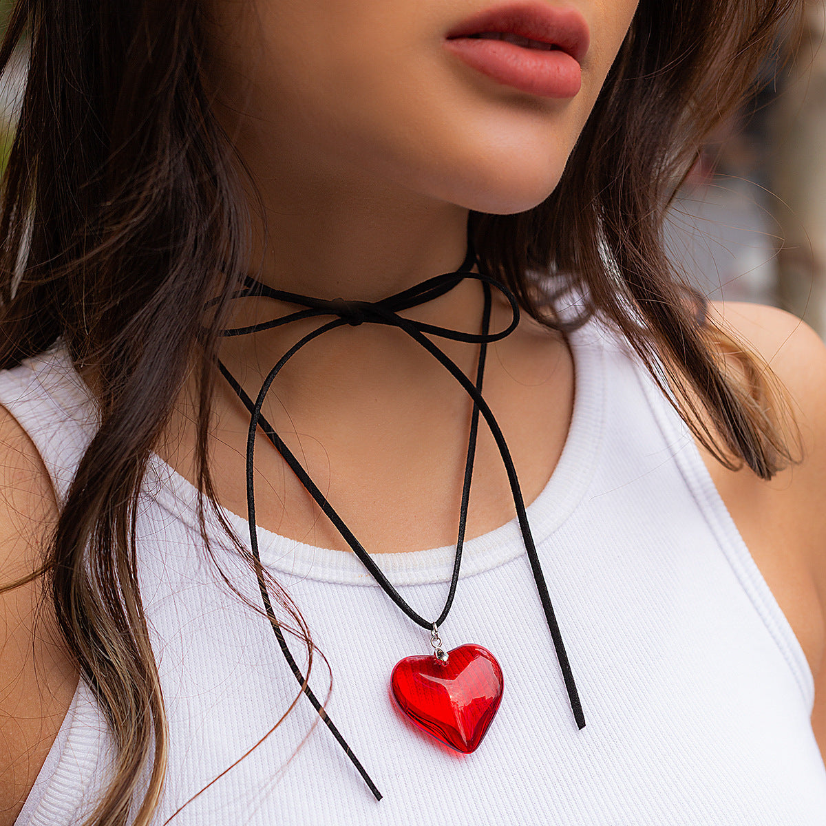 Exaggerated Pull Adjustable Rope Simple Personality Big Necklace