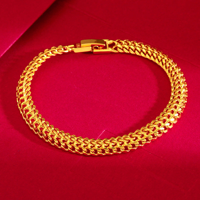 Innovative Women's Vietnam Placer Gold Centipede Bracelets