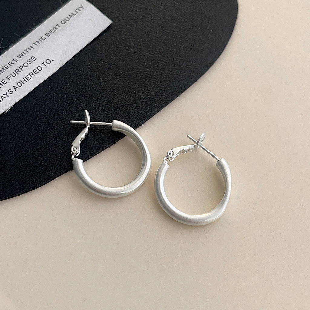 Women's High-grade Metal Simple For Light Luxury Minority Minimalist Style Earrings