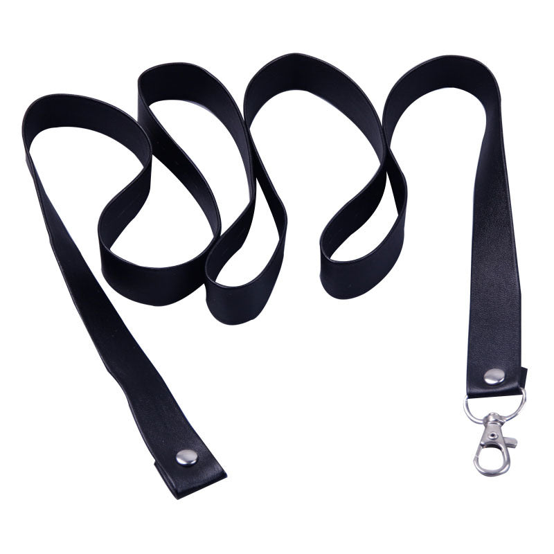 Leather Hand Holding Rope Dog Chain Leash Pet Traction Twisted Collar
