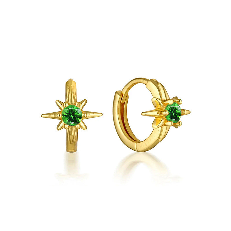 Women's Sier Needle Eardrop Retro Fashion Geometry Pattern Earrings