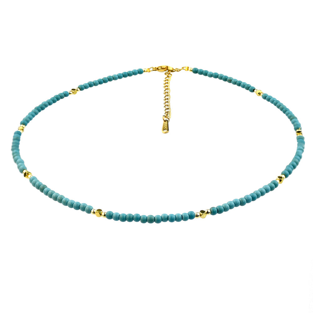 Women's Artistic Turquoise Beaded High-grade Light Luxury Necklaces