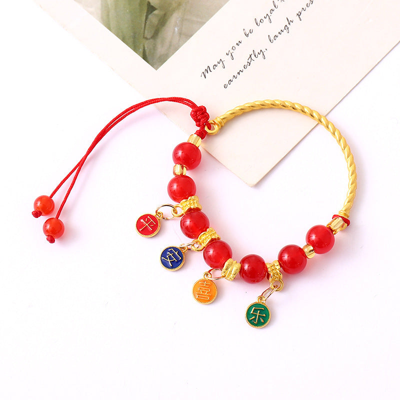 Graceful Crystal Super Moonstone Couple Girlfriends Bracelet