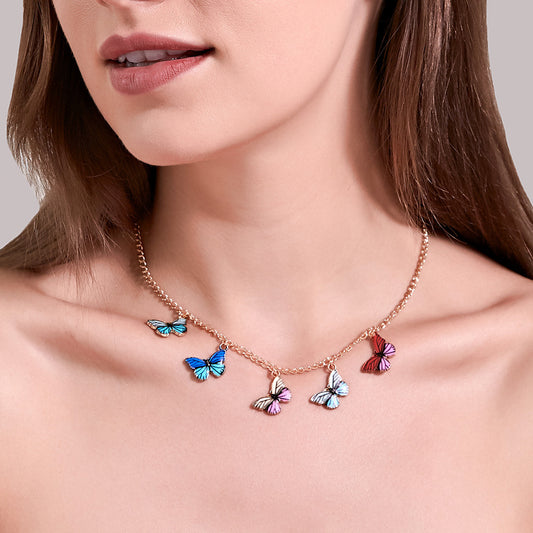 Butterfly Style Mori Sweet Dripping Clavicle Necklaces