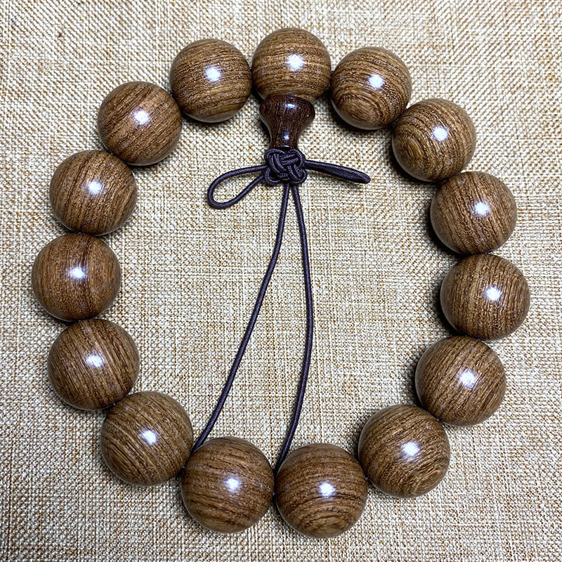 Women's & Men's Gold Sandalwood For Beads In Large Bracelet