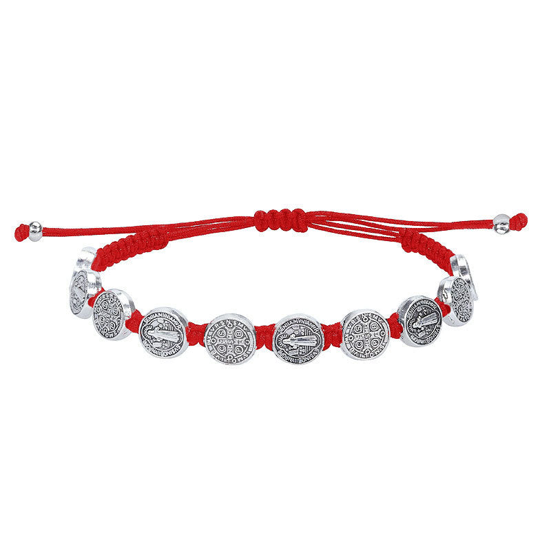Cool Men's Figure Portrait Woven Holiday Bracelet