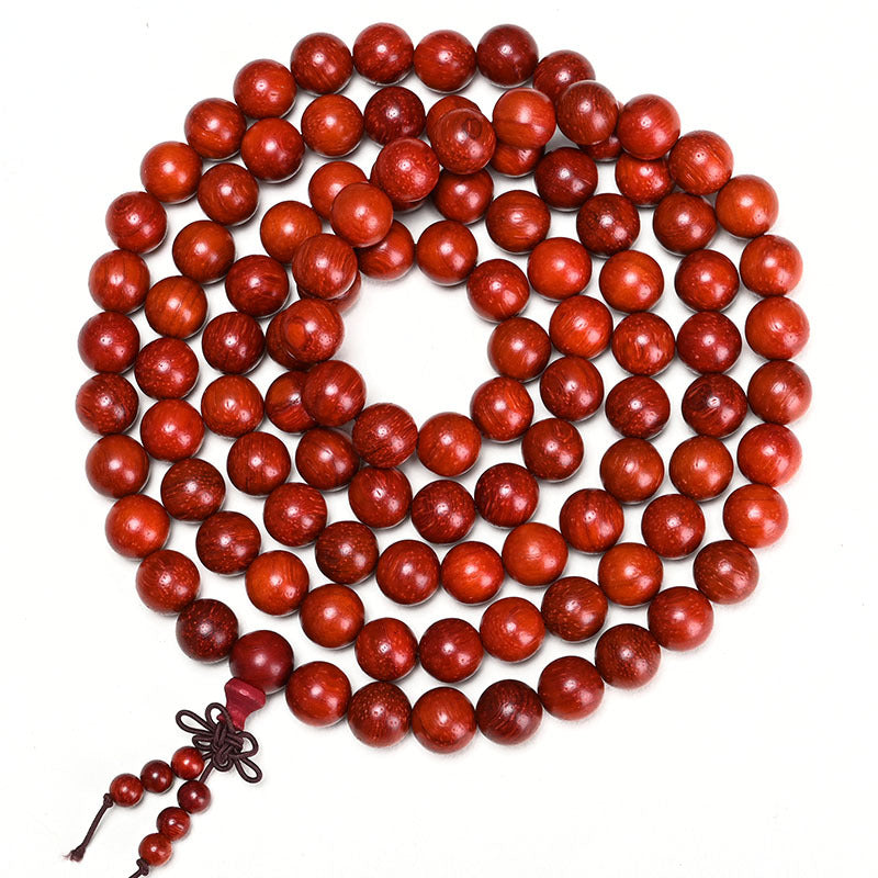 Women's & Men's Brazil Cat Eye Rosewood Padauk Beads Small Bracelet