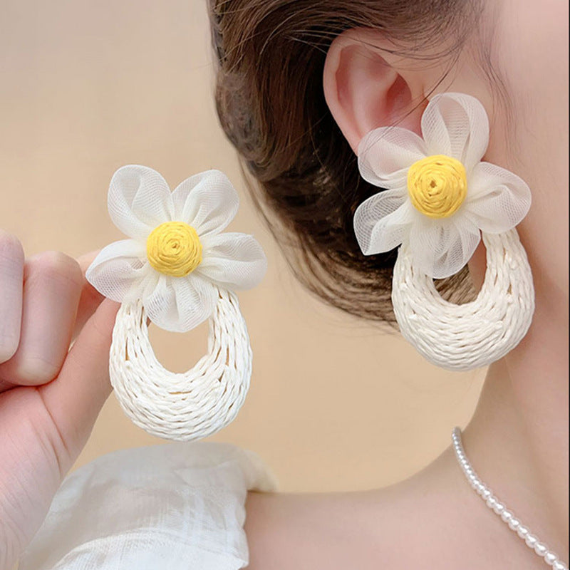 Women's Travel Antique Bohemian Long Fringe High Sense Holiday Nail Ethnic Earrings