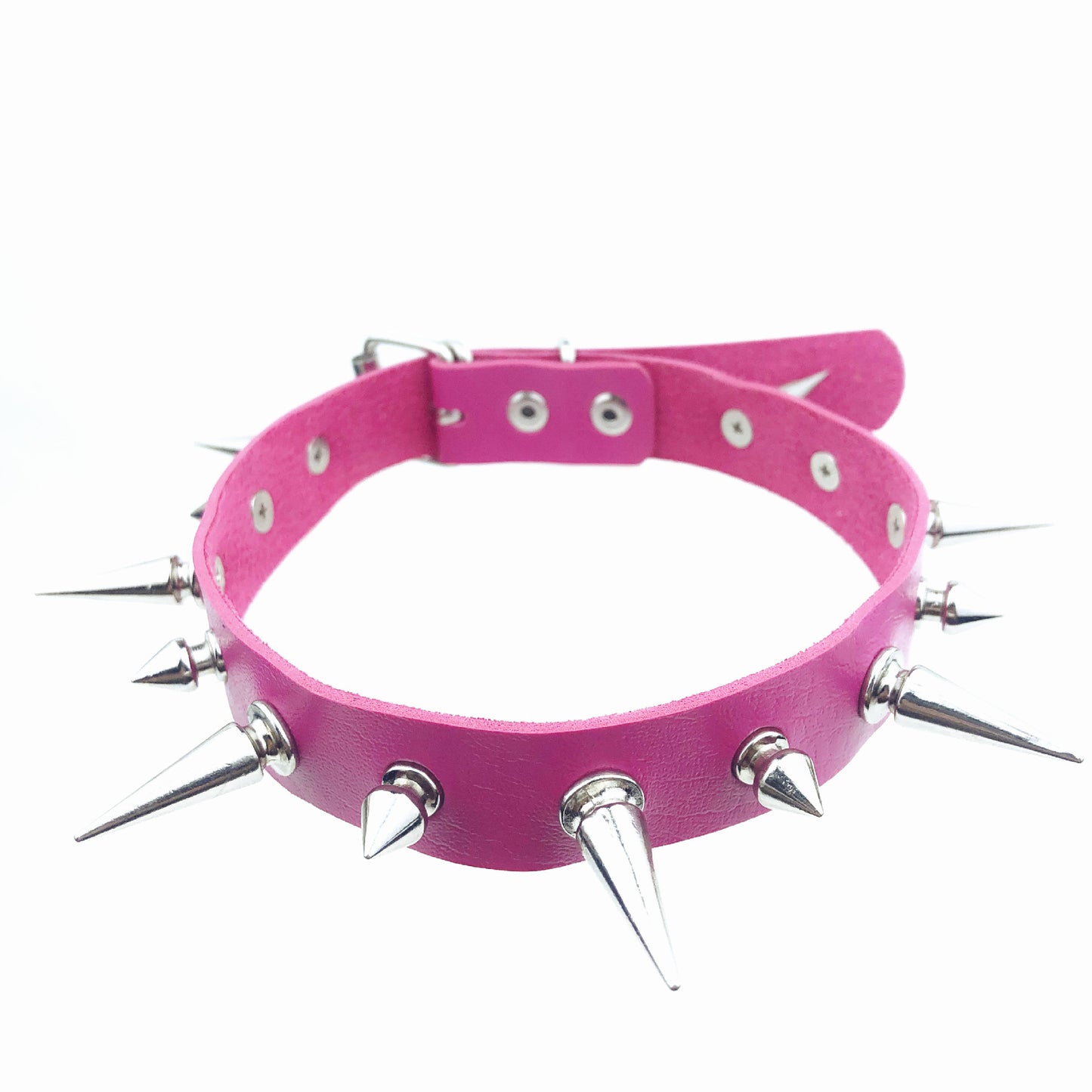 Women's Punk Leather Nail Fashion Alternative Clavicle Necklaces