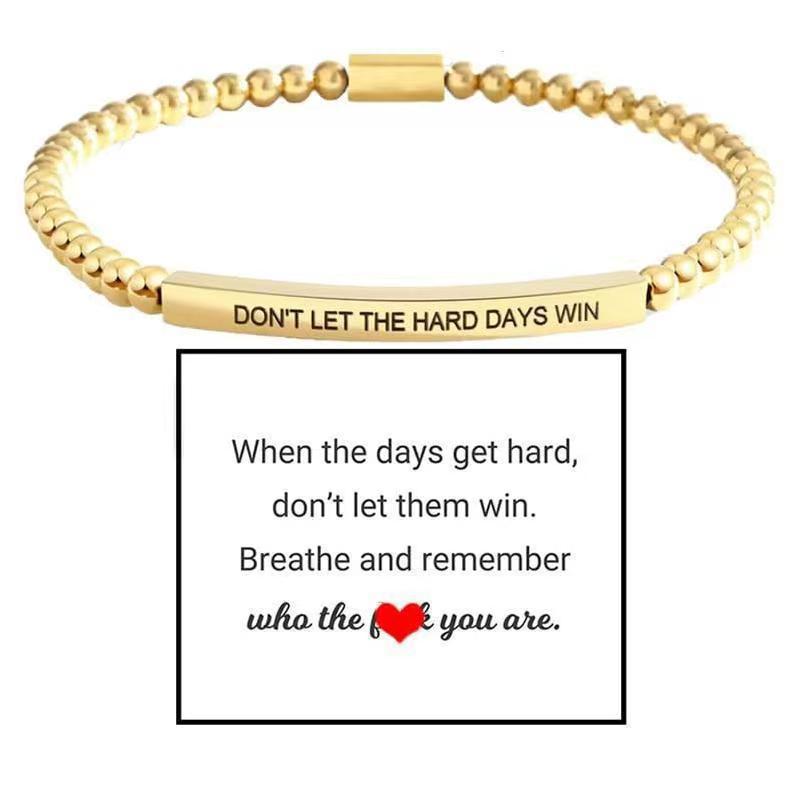 Elbow Laser Sculpture String Beads Chain Bracelet