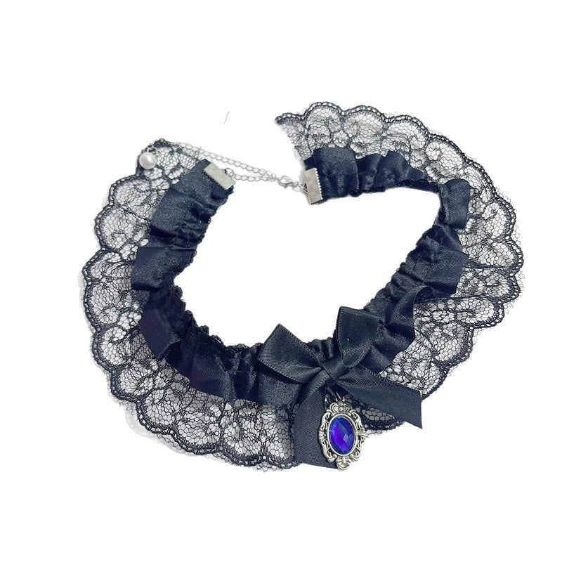 Pure Desire Lace Female Neck Bow Collar