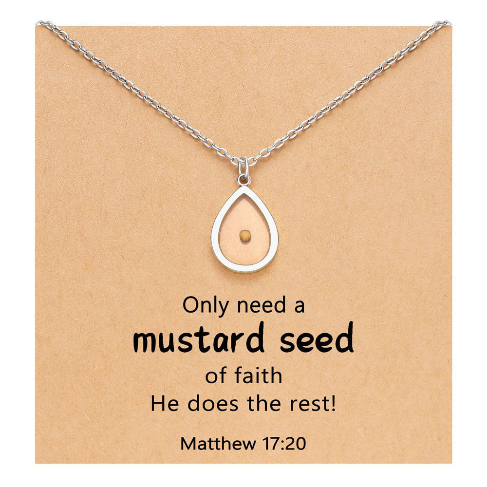 Women's & Men's Mustard Seed Fashion Female Niche Vegetable Necklaces