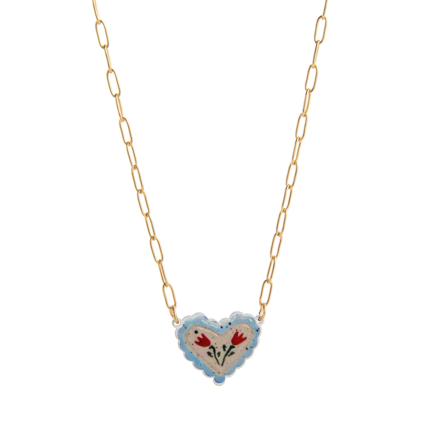 Small Flower Tai Colorful Printed Fresh Pendants