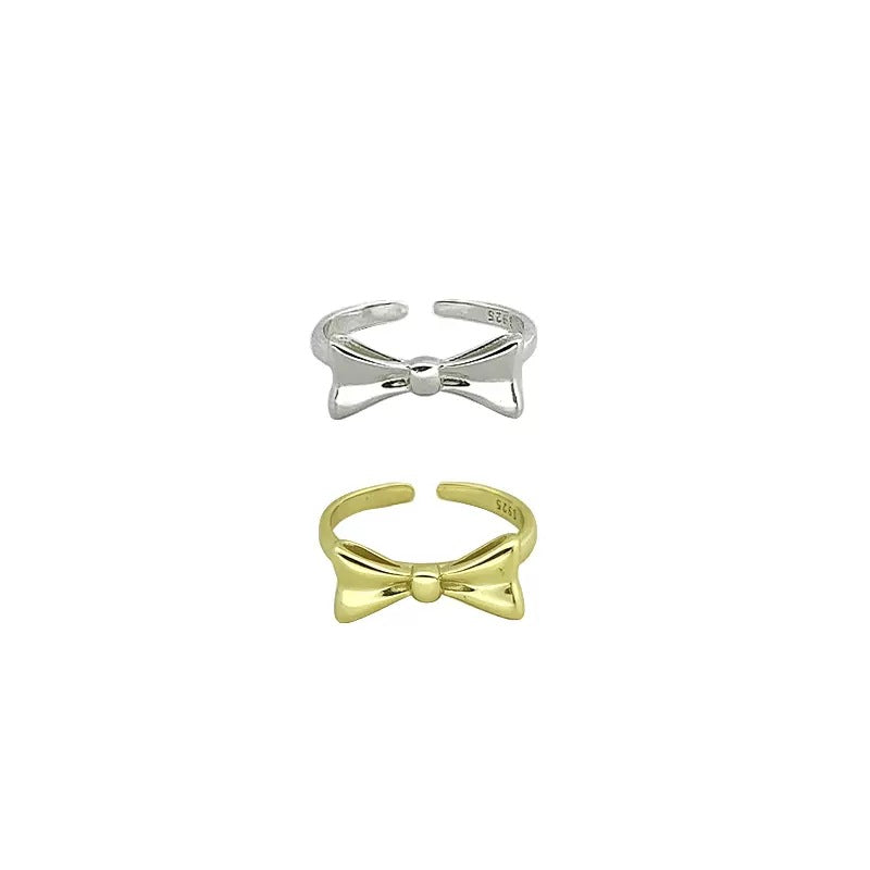 Bowknot Open Cold Style Simple High Rings