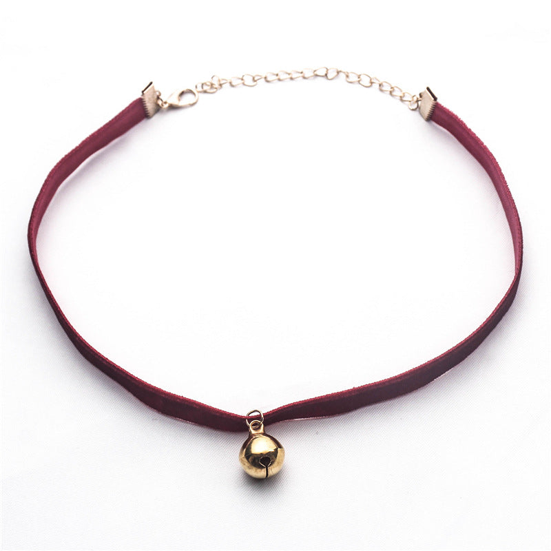 Female Dark Simple Fairy Temperamental Short Neck Collar