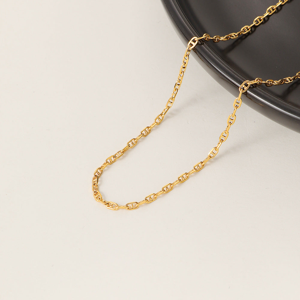 Titanium Steel Chain Fashion Twin Trendy Niche Necklaces