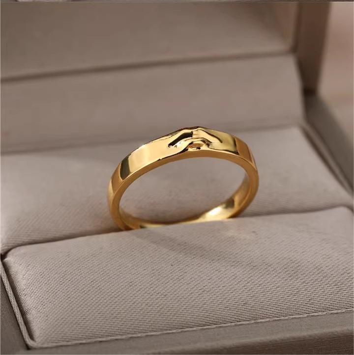 Fashion Minority Design Face Stacking Female Simple Rings