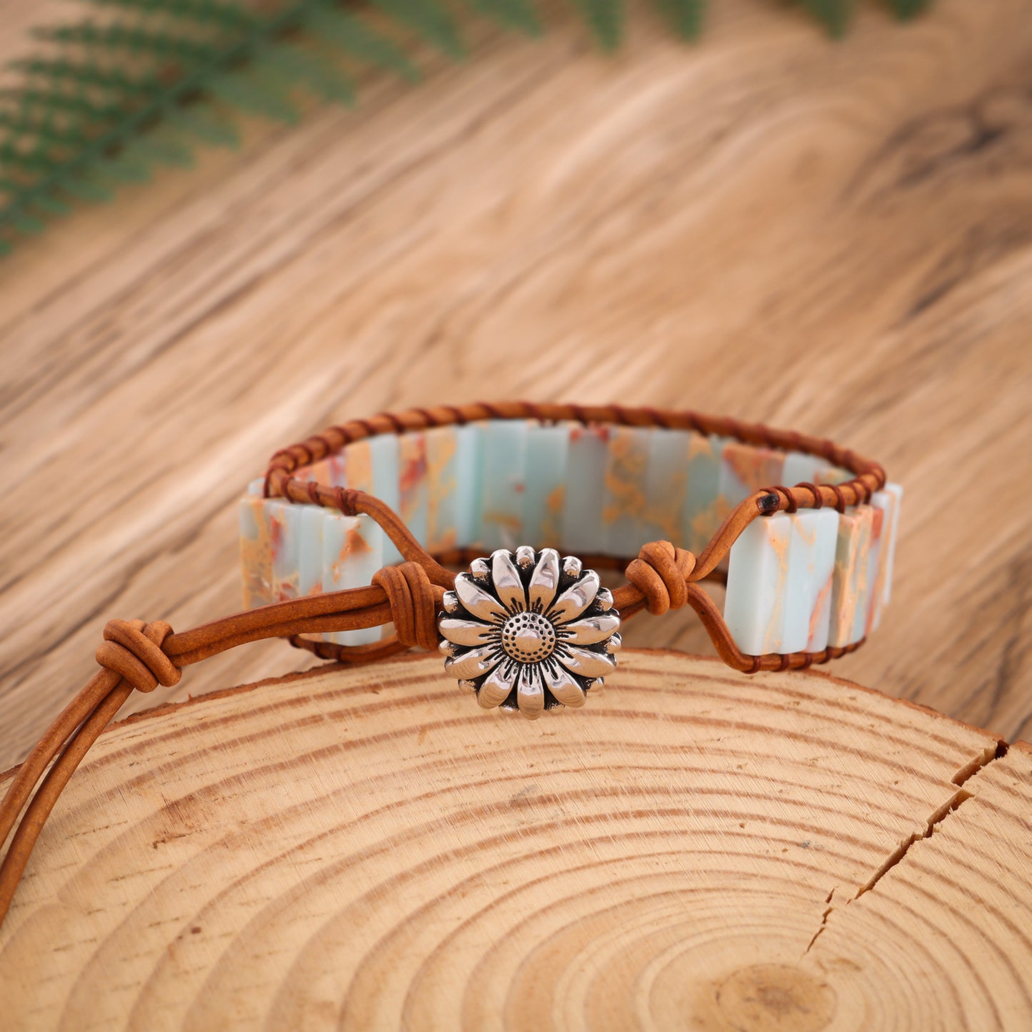 Imitation Handmade Woven Leather String Bohemian Bracelet