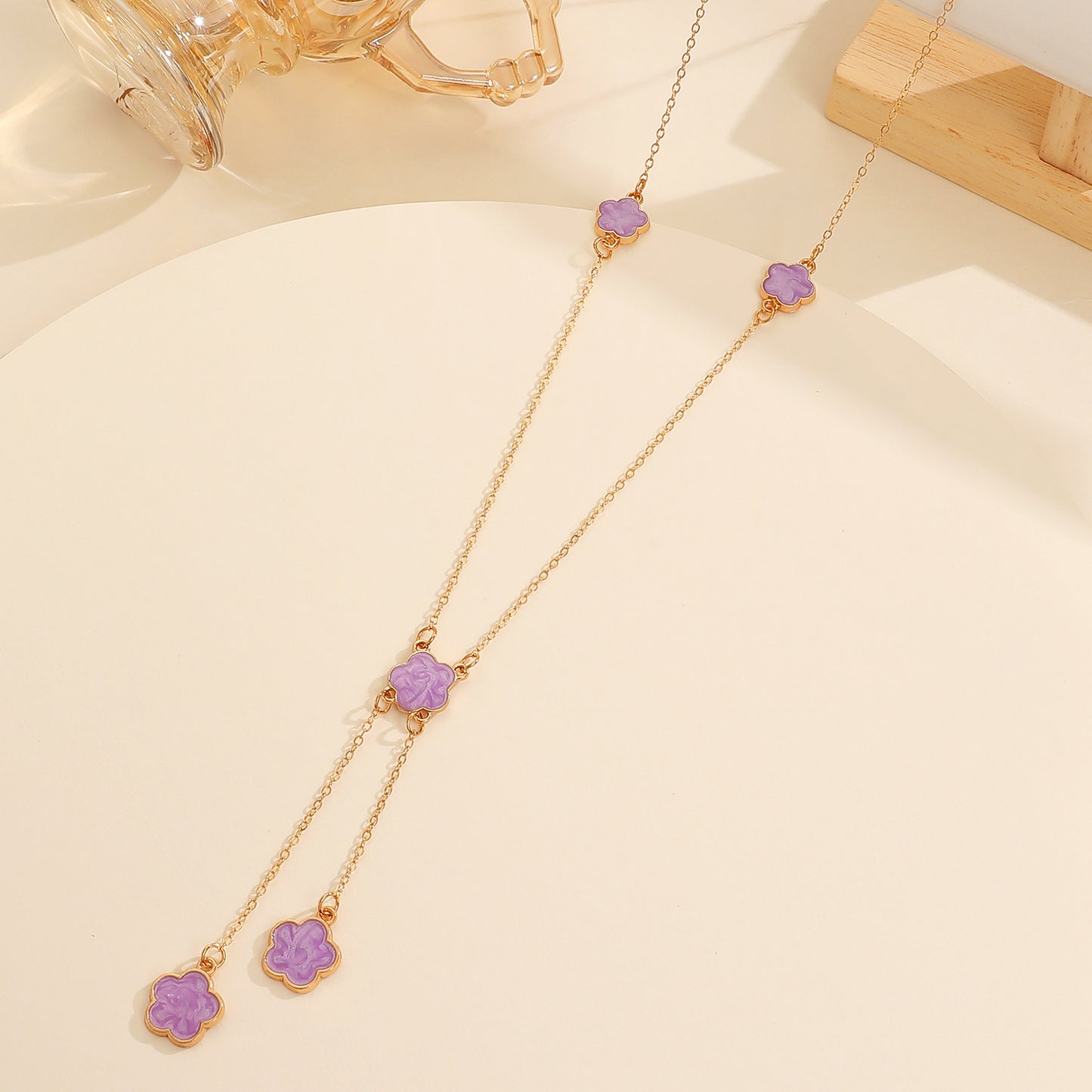 Lucky Flower Parthenocissus Grass Ear Female Jewelry Set