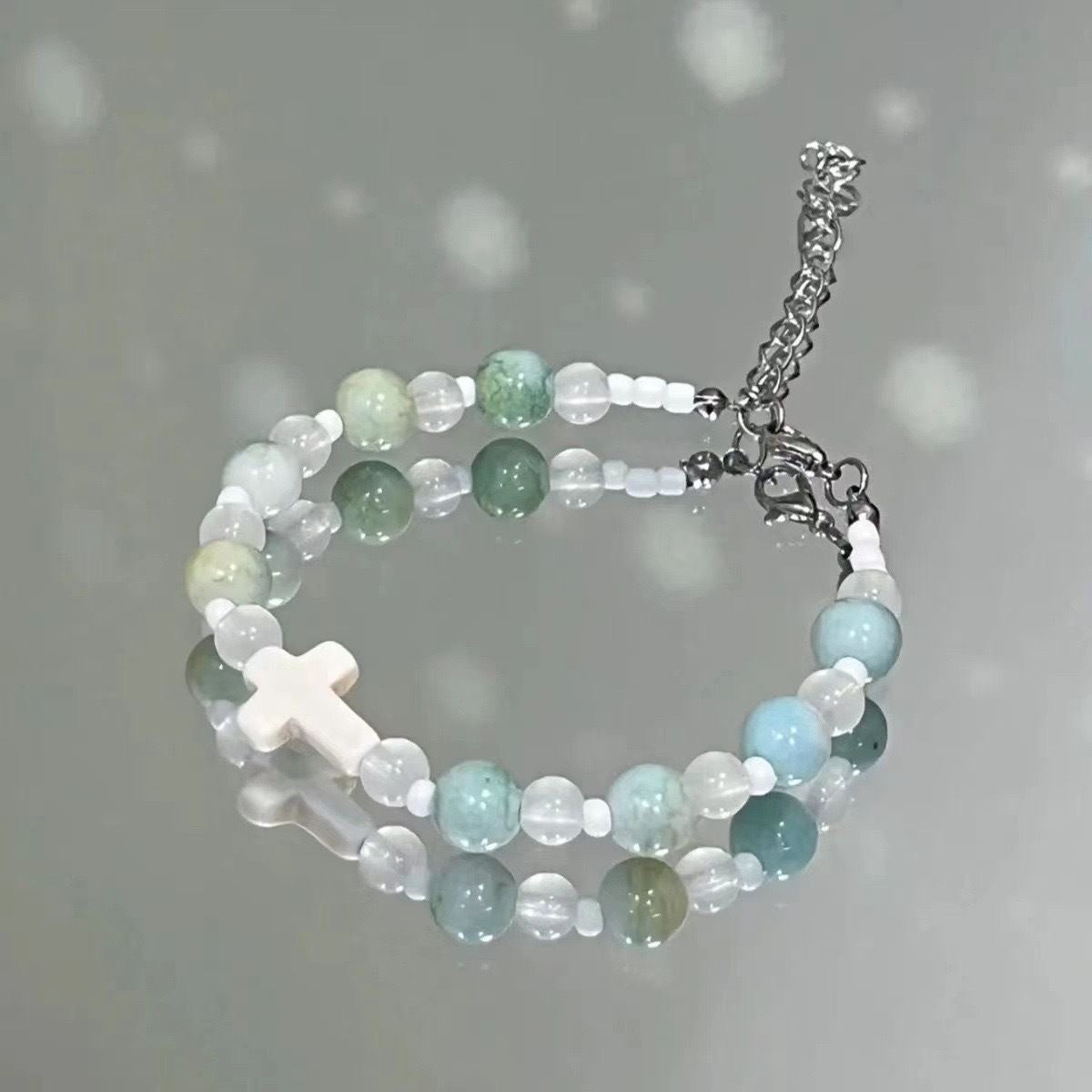 Style Hot Flower Glass Beaded Butterfly Female Fashion For Bracelet