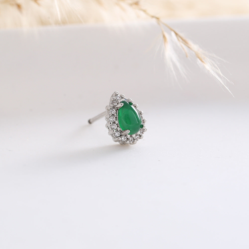 Zircon Imitation Pearl High Sense Simple Stylish Earrings