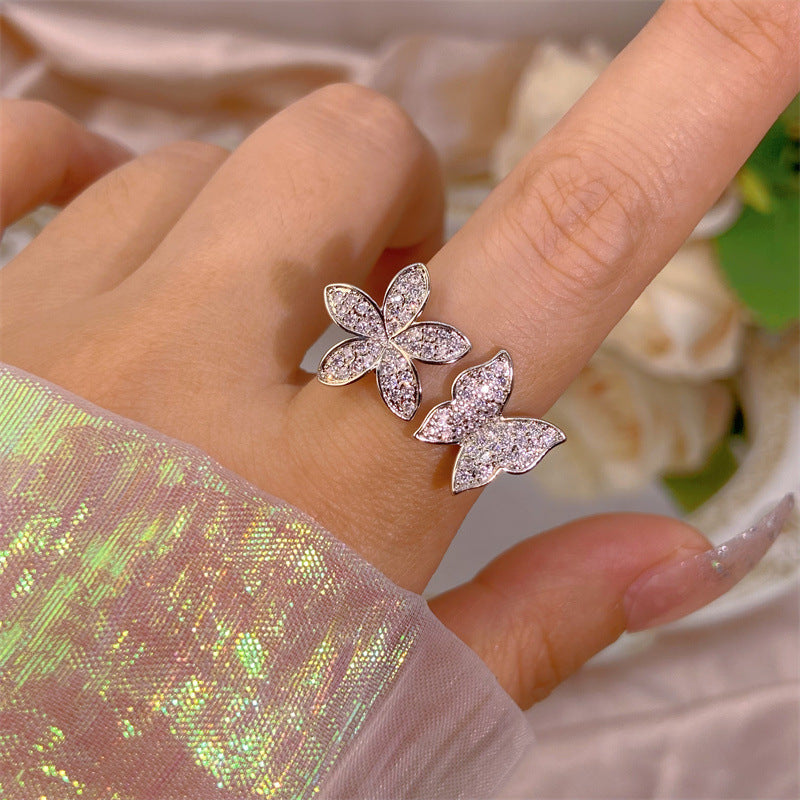 Yuan High-quality Zircon High-grade Color Retaining Open Rings