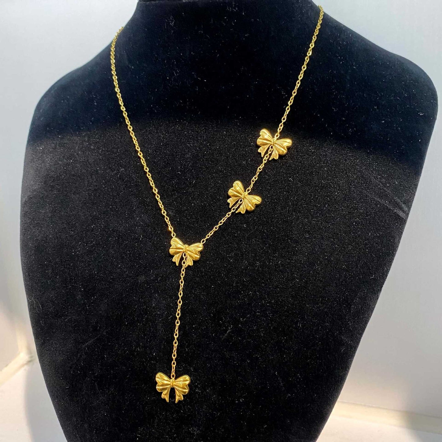 Stainless Steel Gold Combination Not Easy To Fade Light Luxury Jewelry Set