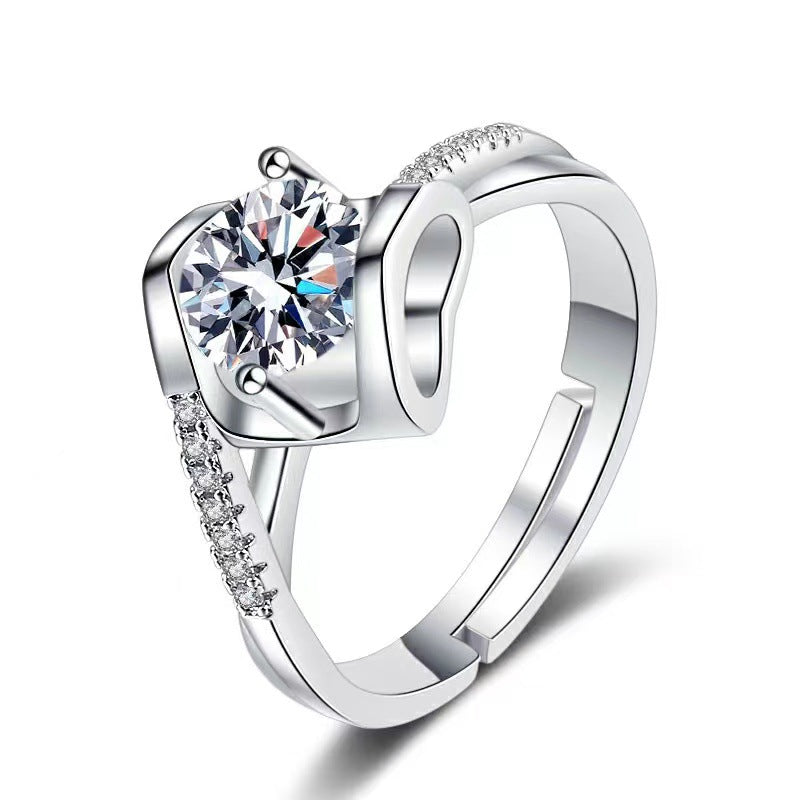 Streaming On Moissanite Female Affordable Luxury Fashion Rings