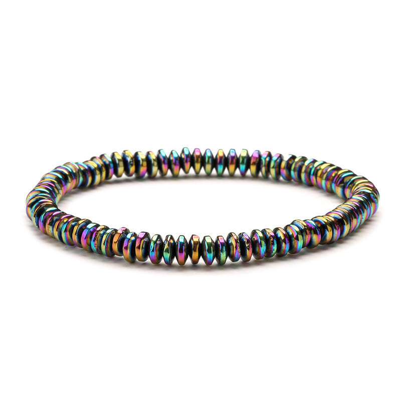 Fashion Stylish Men's Magnetic Haematite Beaded Bracelet