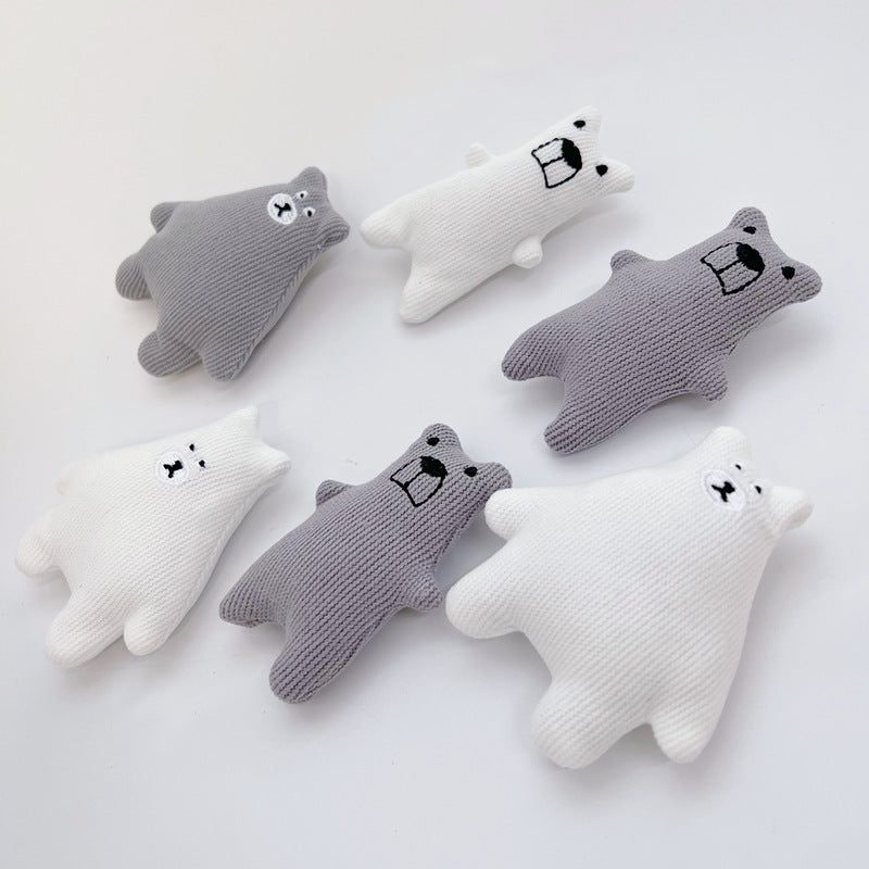 Cloth Plush Little Bear Doll Brooch Bag Brooches