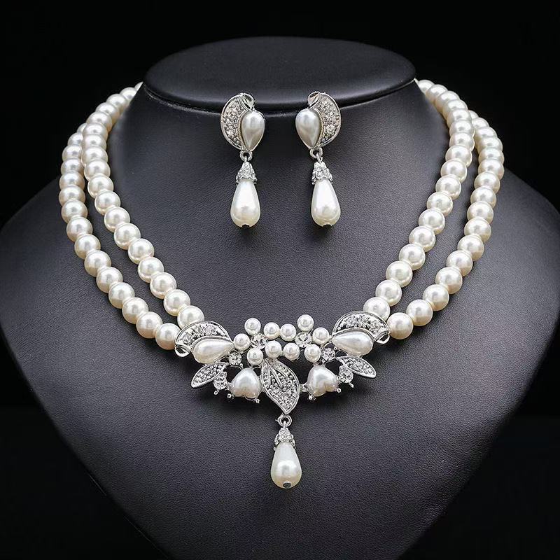 Light Luxury Pearl Banquet Formal Dress Necklaces