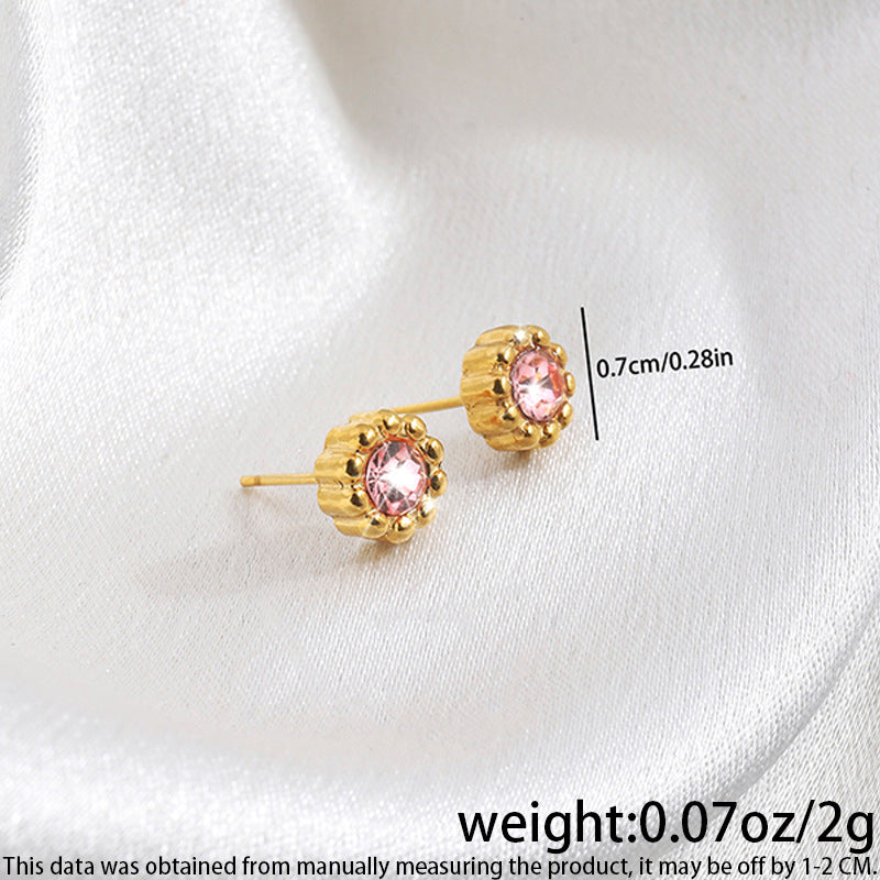 High-grade Fashionable Versatile Micro Diamond Butterfly Earrings