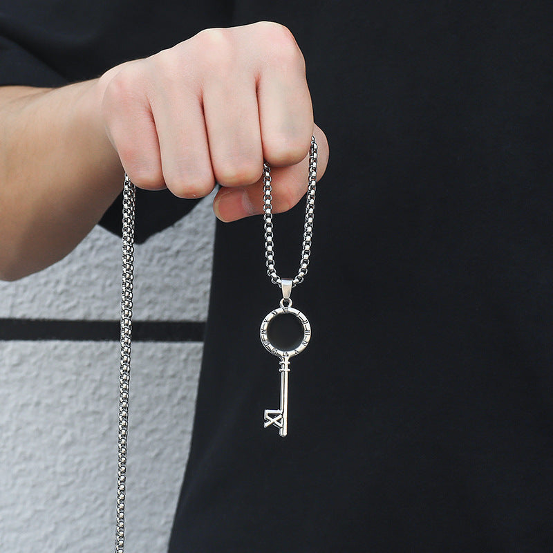 Women's & Men's Korean Style Titanium Steel Hip Hop Necklaces